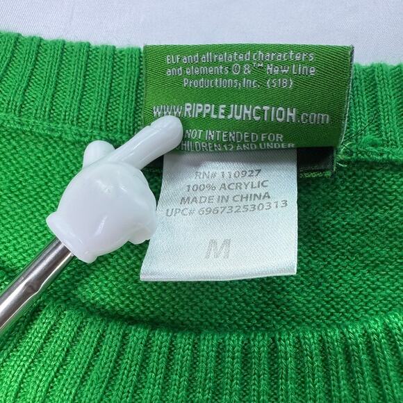 Elf Christmas Sweater Buddy the Elf “Christmas Got Me Like” Green Size M - Picture 5 of 7